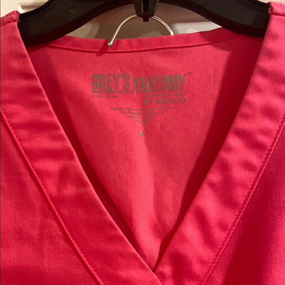 Grey's Anatomy Pink Straight Leg Jumpsuit